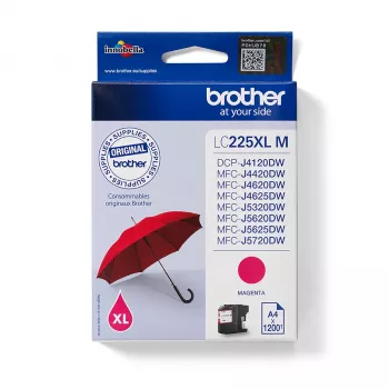 Brother LC225XLM mustepatruuna 1 kpl alkuperäinen magenta