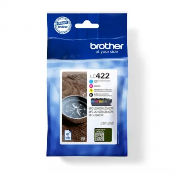 Brother LC422VAL mustepatruuna 4 kpl alkuperäinen musta, syaani, magenta, keltainen