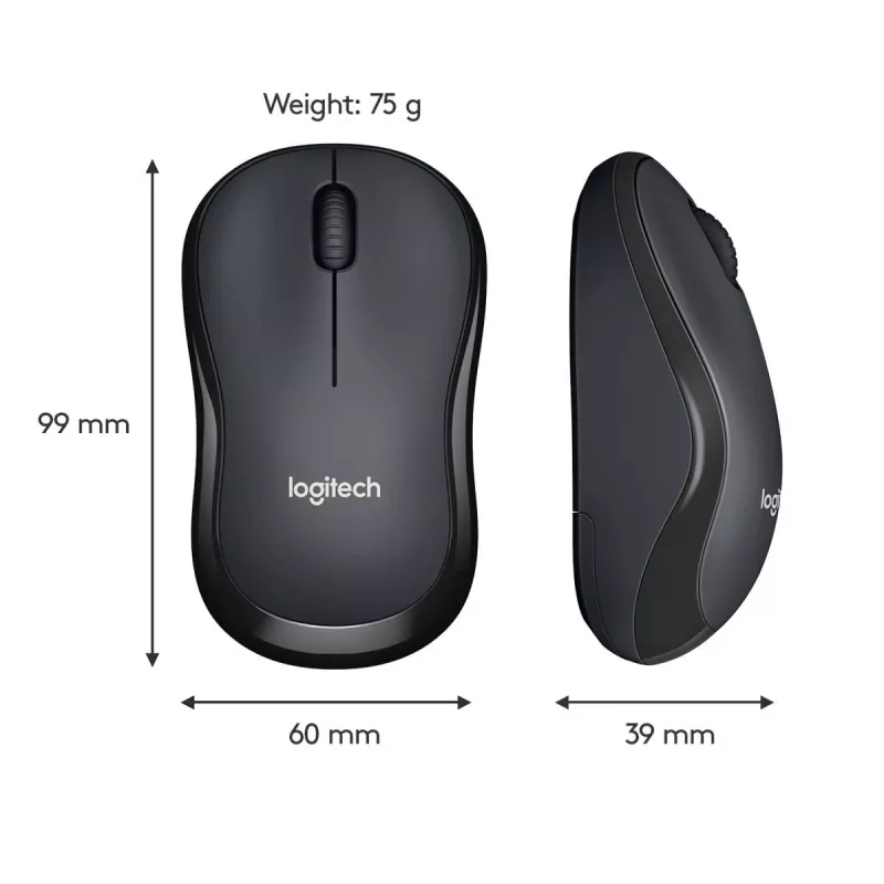 LOGITECH M220 SILENT langaton hiiri musta
