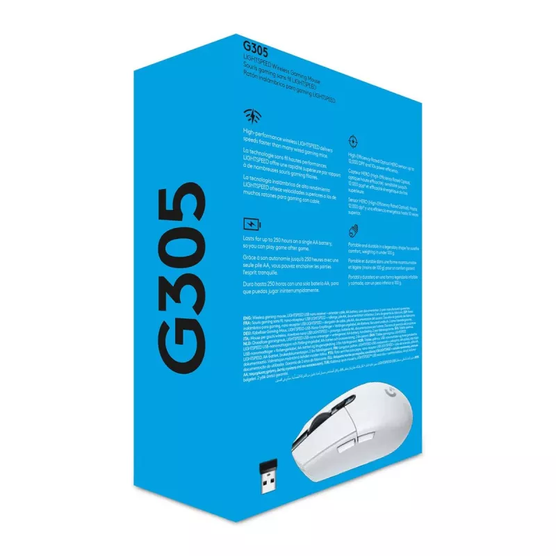 LOGITECH G305 Lightspeed langaton pelihiiri valkoinen
