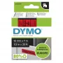 DYMO Original D1 -tarrat | musta teksti punaiselle nauhalle | 12 mm x 7 m | itseliimautuvat tarrat LabelManager-tarratulostimille | Valmistettu Euroopassa