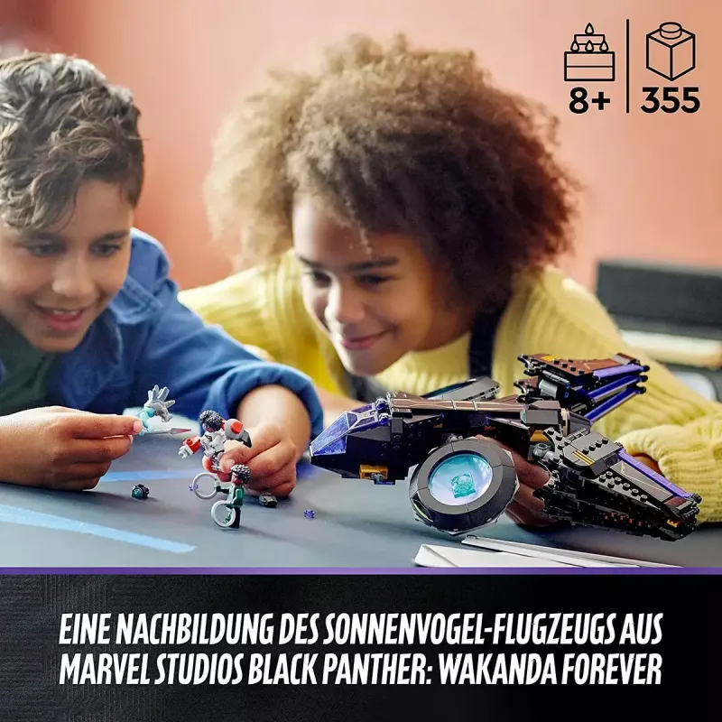 LEGO Marvel -sarja 76211 Shurin alus — rakennettava leikkisarja minihahmoilla