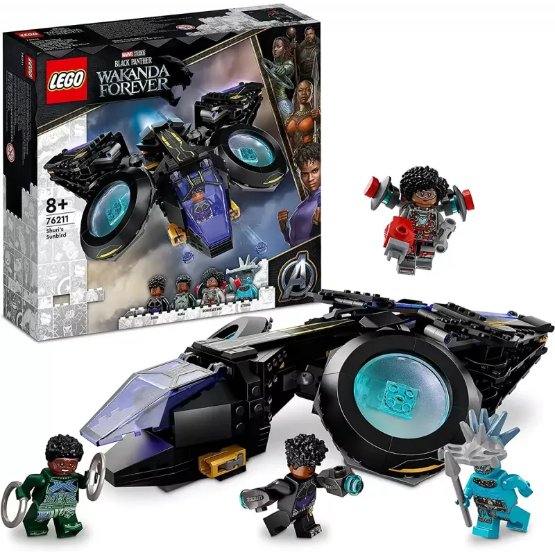 LEGO Marvel -sarja 76211 Shurin alus — rakennettava leikkisarja minihahmoilla