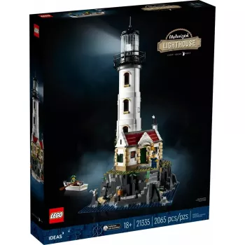 LEGO Ideas 21335 moottoroitu majakka – 2 065 palaa, moottoroitu pyörivä valo, 18+