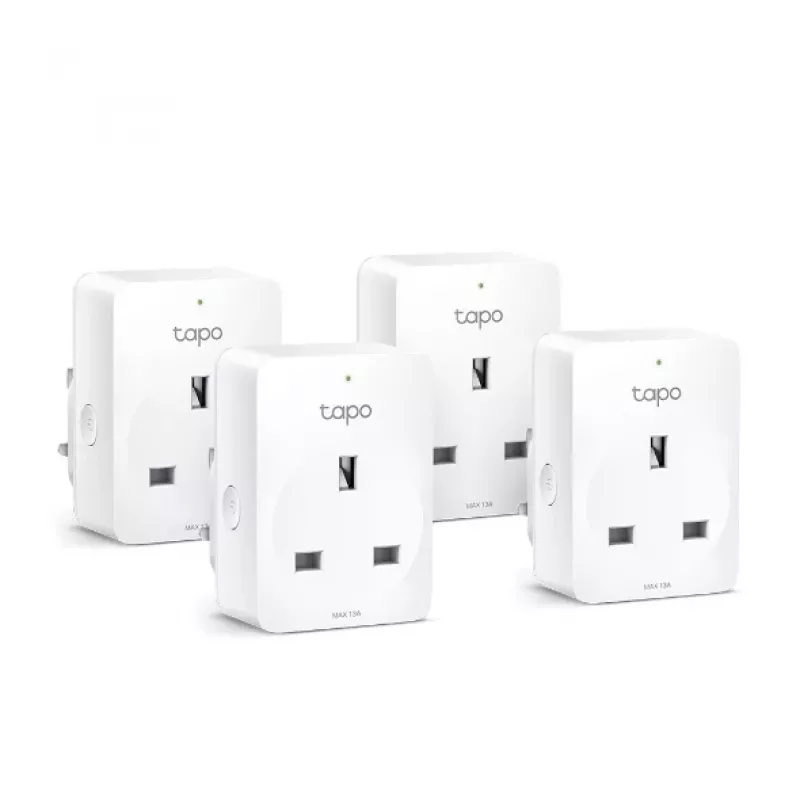 TP-Link Tapo P100 mini älypistorasia Wi-Fi, 4 kpl:n pakkaus