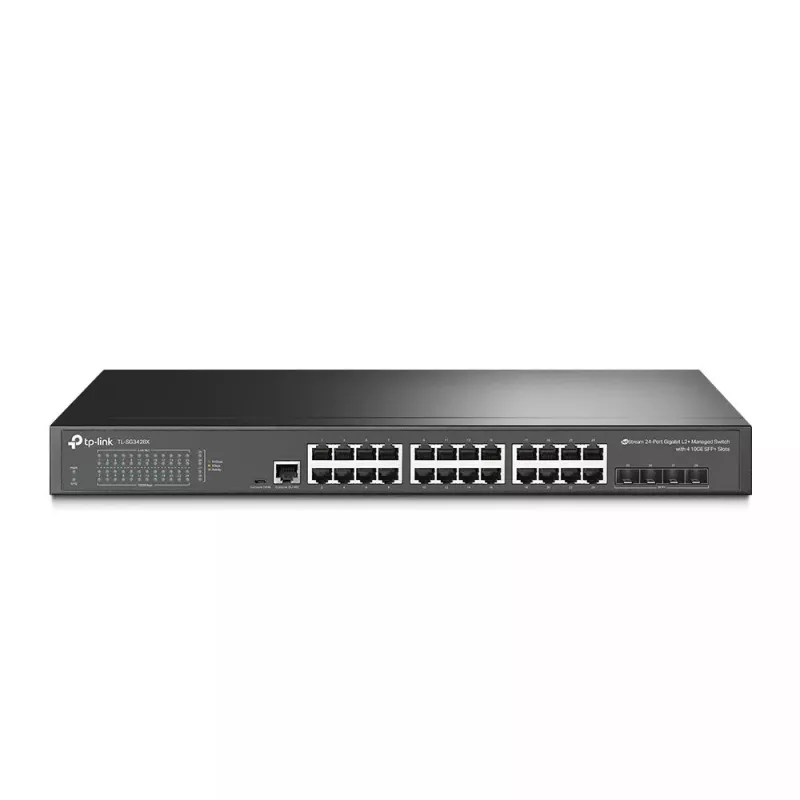 TP-Link Omada 24-porttinen Gigabit L2+ hallittava kytkin 4 10GE SFP+-paikalla