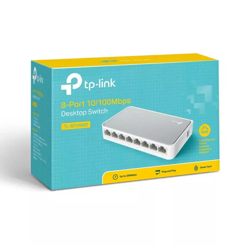 TP-Link TL-SF1008D hallitsematon Fast Ethernet (10/100) valkoinen