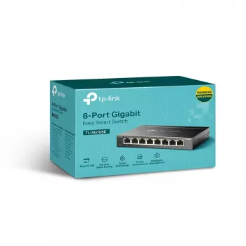 Hallittava kytkin TP-Link TL-SG108E 8-porttinen Gigabit Easy Smart -kytkin