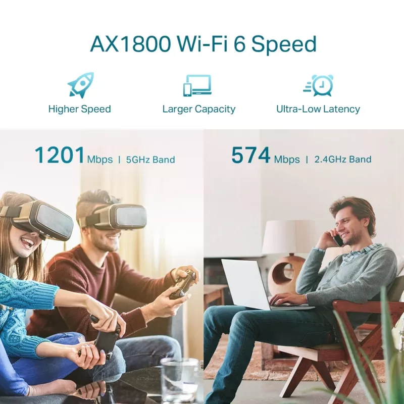 Verkkotoistin TP-Link AX1800 WiFi 6 -laajennin RE605X