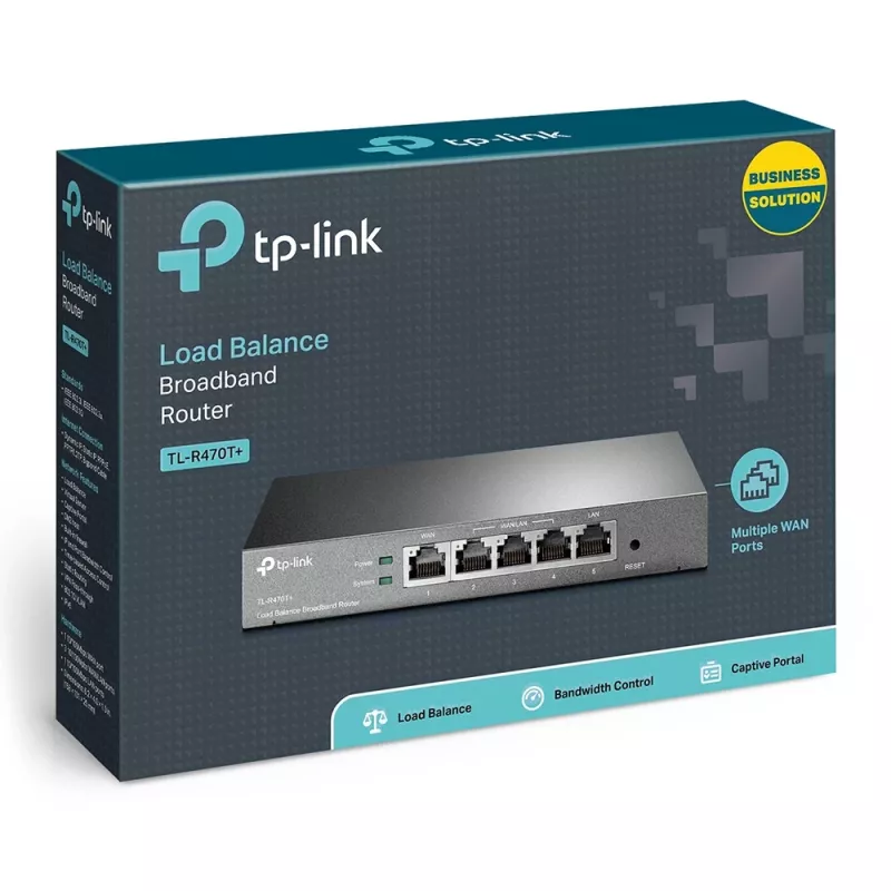 TP-Link Load Balance -laajakaistareititin, Ethernet WAN, Fast Ethernet, musta