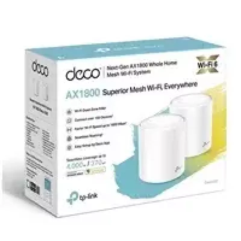 TP-Link AX1800 Whole Home Mesh Wi-Fi 6 -järjestelmä, 2 kpl:n pakkaus