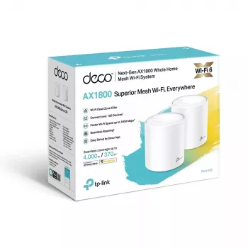 TP-Link AX1800 Whole Home Mesh Wi-Fi 6 -järjestelmä, 2 kpl:n pakkaus