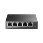 TP-Link TL-SG1005LP verkkokytkin hallitsematon Gigabit Ethernet (10/100/1000) Power over Ethernet (PoE) musta