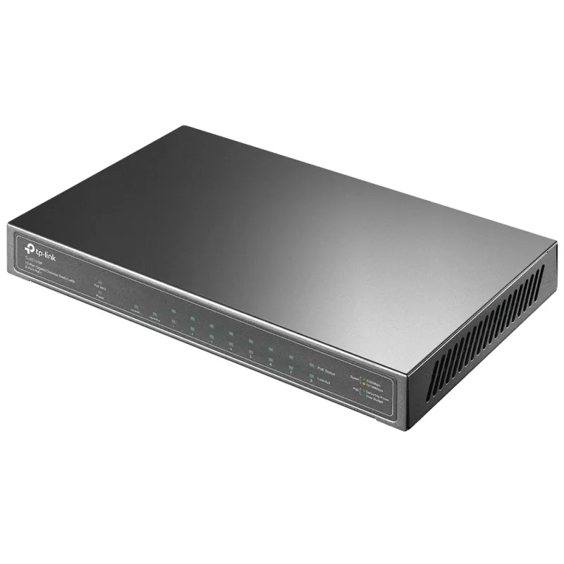 TP-Link TL-SG1210P verkkokytkin hallitsematon Gigabit Ethernet (10/100/1000) Power over Ethernet (PoE) harmaa