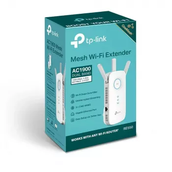 TP-Link RE550 verkonlaajennin verkkolähetin ja -vastaanotin valkoinen 10, 100, 1000 Mbit/s