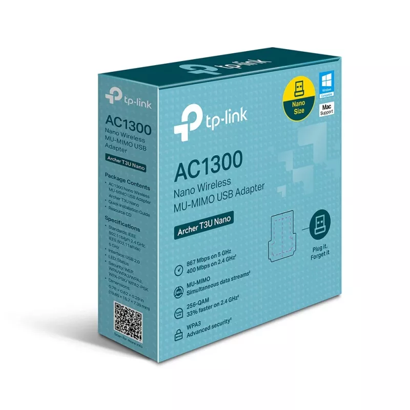 TP-Link AC1300 Nano langaton MU-MIMO USB-sovitin