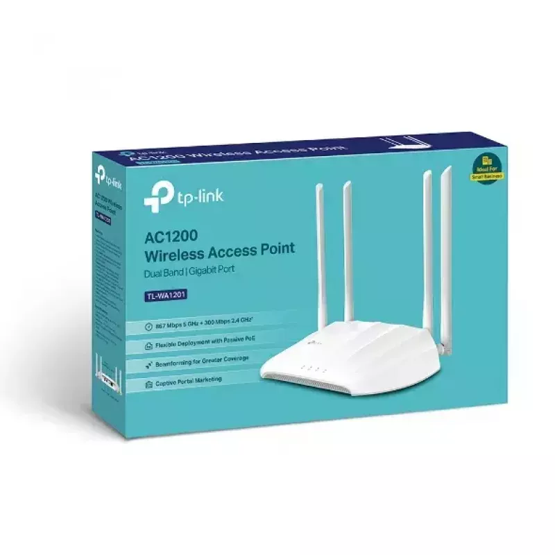 TP-Link TL-WA1201 langaton tukiasema 867 Mbit/s valkoinen Power over Ethernet (PoE)