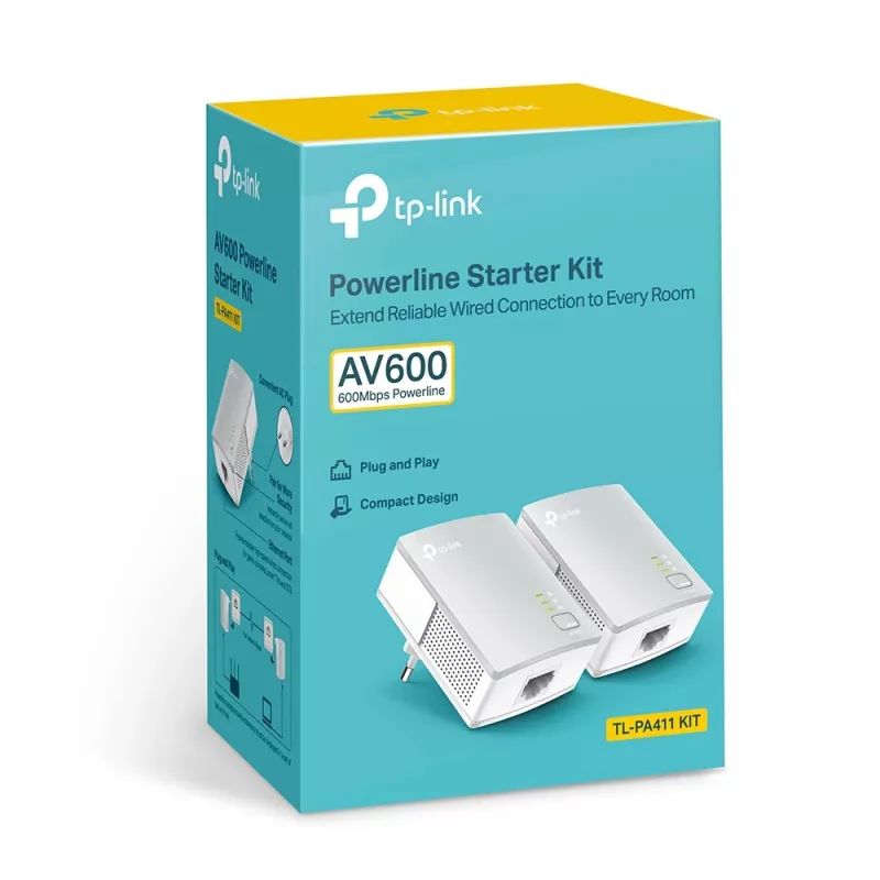 Powerline-sovitin TP-Link AV500 Nano aloituspakkaus