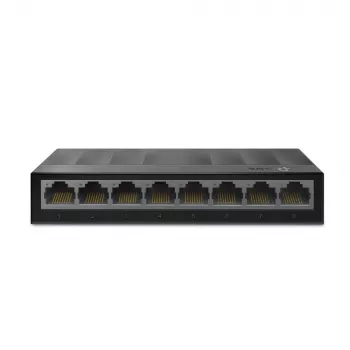TP-Link 8-porttinen 10/100/1000Mbps työpöytäverkkokytkin, hallitsematon, Gigabit Ethernet (10/100/1000), seinäasennettava