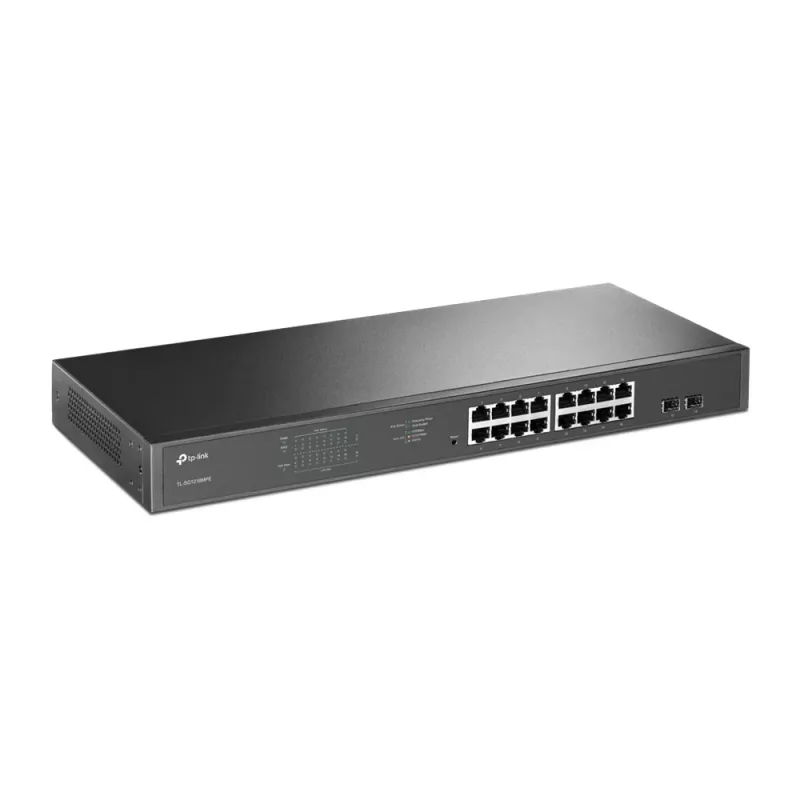 TP-Link JetStream 16-porttinen Gigabit Easy Smart PoE/PoE+ -kytkin