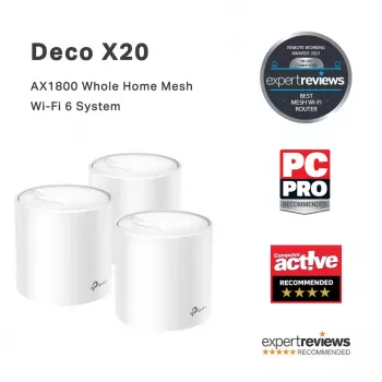 TP-Link AX1800 Whole Home Mesh Wi-Fi 6 -järjestelmä, 3 kpl:n pakkaus