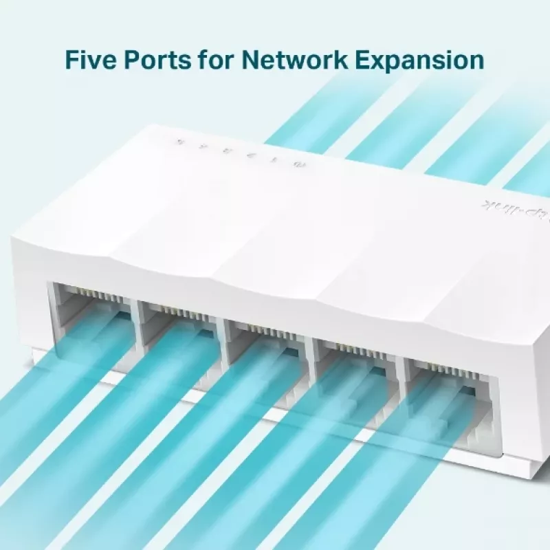 Verkkokytkin TP-Link LS1005 hallitsematon Fast Ethernet valkoinen