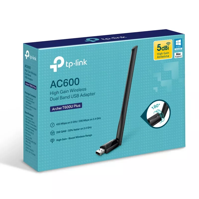TP-Link AC600 High Gain langaton dual band USB-sovitin