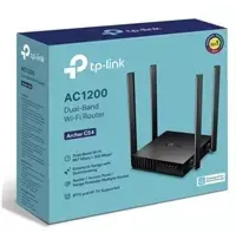 TP-Link Archer C54 WLAN-reititin Fast Ethernet dual band (2,4 GHz / 5 GHz) musta