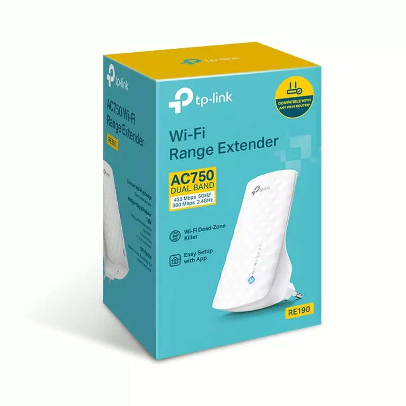 TP-Link RE190 verkkovahvistin verkkotoistin valkoinen