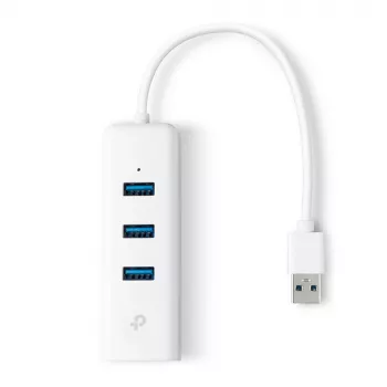 TP-Link UE330 kannettavan telakka/porttitoistin johdollinen USB 3.2 Gen 1 (3.1 Gen 1) Type-A valkoinen