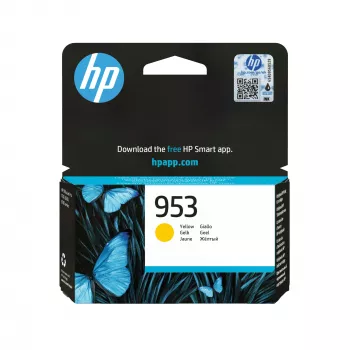 HP 953 keltainen alkuperäinen mustekasetti, keltainen, 1 kpl, 630 sivua