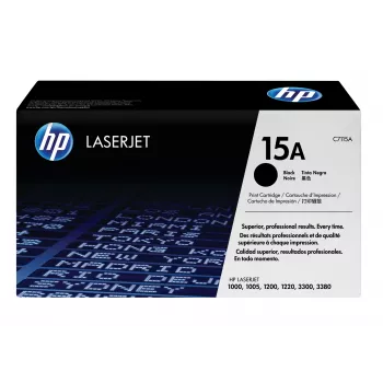 HP 15A alkuperäinen LaserJet-värikasetti musta, 2500 sivua, musta, 1 kpl