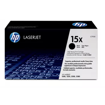 HP 15X High Yield musta alkuperäinen LaserJet-värikasetti, 3500 sivua, musta, 1 kpl
