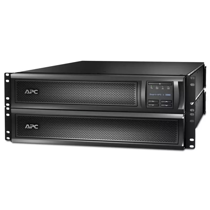 APC Smart-UPS X SMX3000RMHV2U - 3000VA, 8x C13, 1x C19 pistorasia, USB, laajennettava käyttöaika