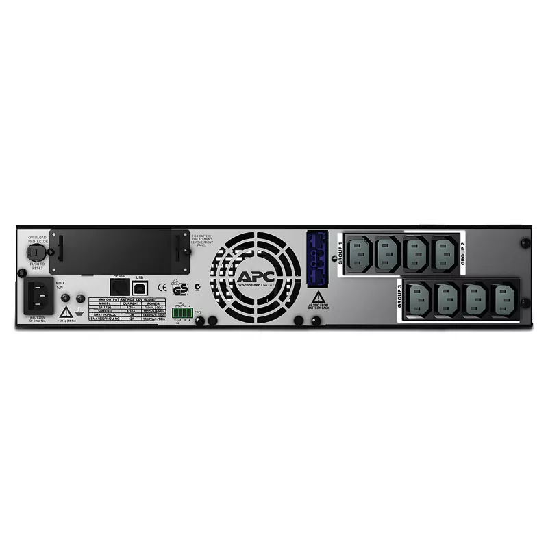 APC Smart-UPS X SMX1500RMI2U - 1500VA, 8x C13 lähtö, USB, laajennettava käyttöaika
