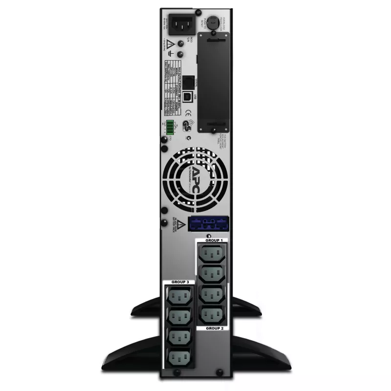 APC Smart-UPS X SMX1500RMI2U - 1500VA, 8x C13 lähtö, USB, laajennettava käyttöaika