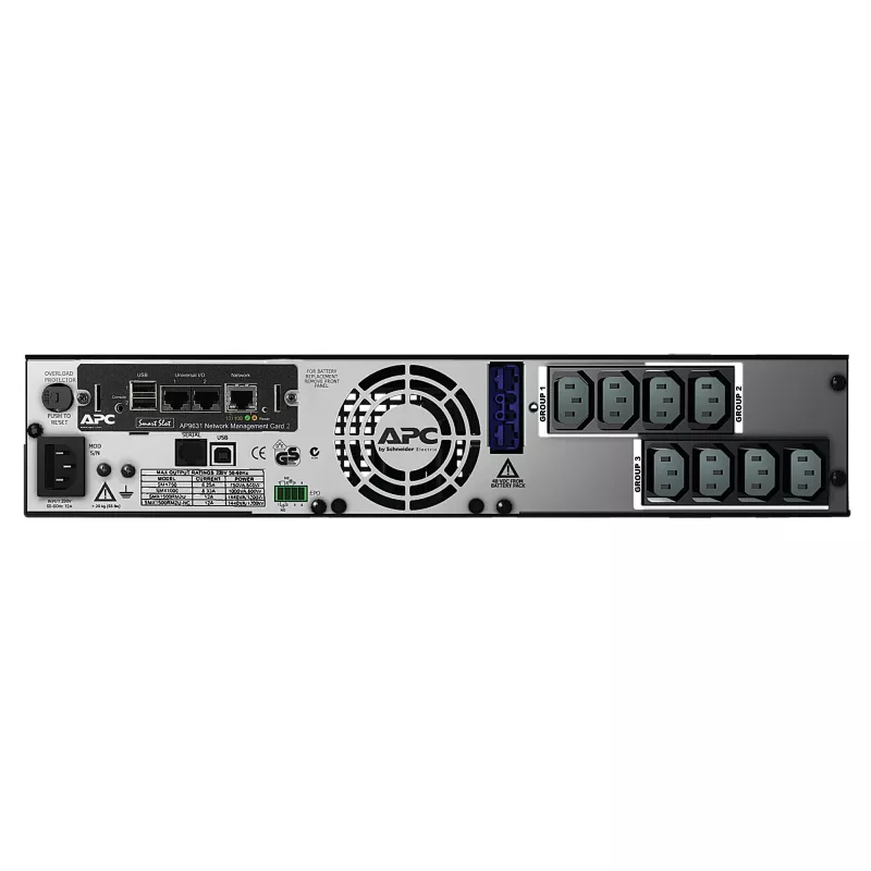 APC Smart-UPS X SMX1500RMI2UNC - 1500VA, 8x C13 lähtö, USB, laajennettava käyttöaika, NMC