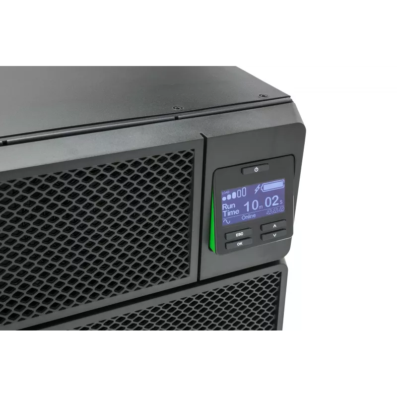 APC Smart-UPS On-Line SRT5KRMXLI - 5000VA, 6x C13, 4x C19 lähtö, räkkiasennus, integroitu NMC