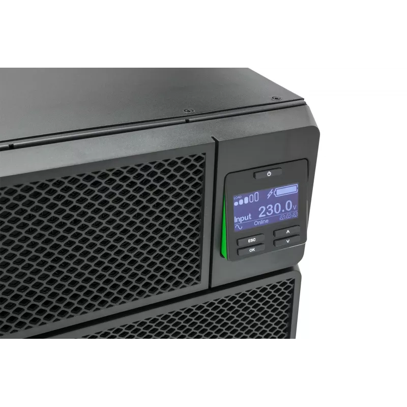 APC Smart-UPS On-Line SRT5KRMXLI - 5000VA, 6x C13, 4x C19 lähtö, räkkiasennus, integroitu NMC