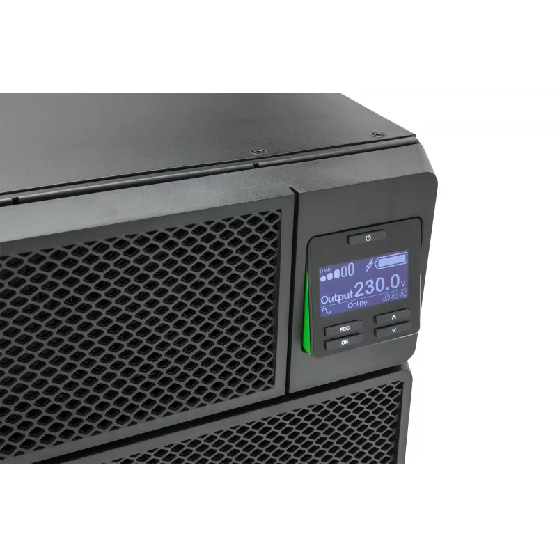 APC Smart-UPS On-Line SRT5KRMXLI - 5000VA, 6x C13, 4x C19 lähtö, räkkiasennus, integroitu NMC