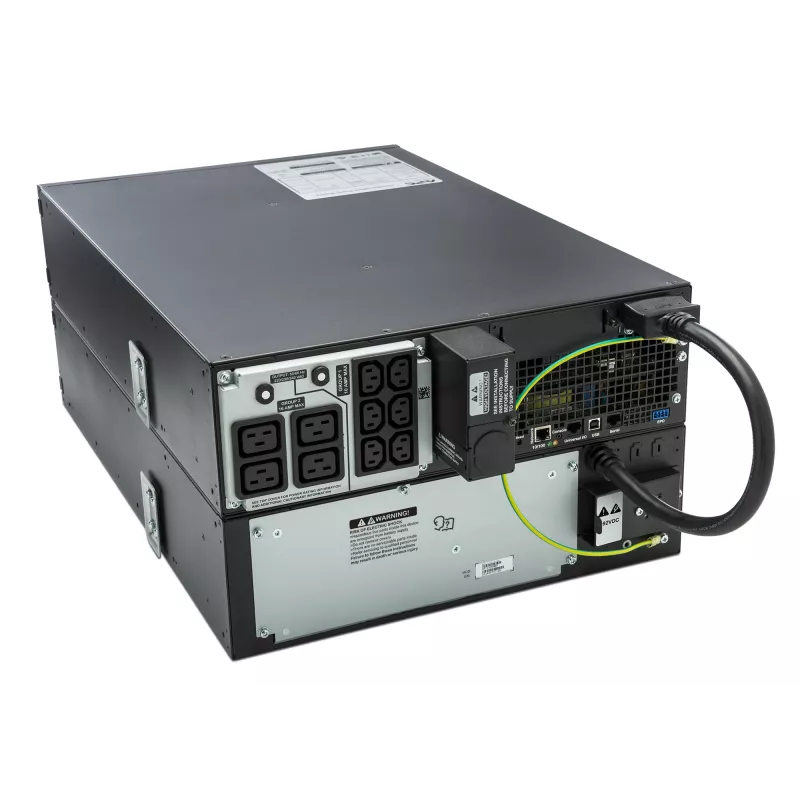 APC Smart-UPS On-Line SRT5KRMXLI - 5000VA, 6x C13, 4x C19 lähtö, räkkiasennus, integroitu NMC
