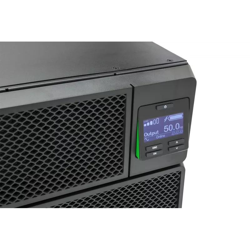 APC Smart-UPS On-Line SRT5KRMXLI - 5000VA, 6x C13, 4x C19 lähtö, räkkiasennus, integroitu NMC