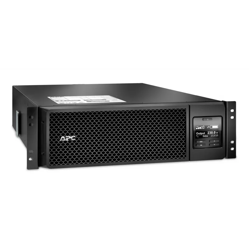 APC Smart-UPS On-Line SRT5KRMXLI - 5000VA, 6x C13, 4x C19 lähtö, räkkiasennus, integroitu NMC