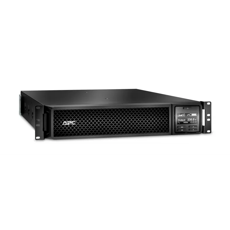 APC Smart-UPS On-Line SRT2200RMXLI - 2200VA, 8x C13 & 2x C19, räkkiasennus