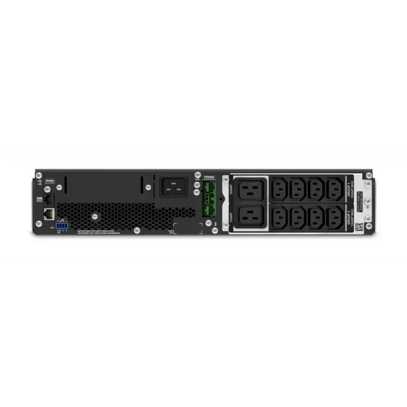 APC Smart-UPS On-Line SRT3000RMXLI - 3000VA, 8x C13 & 2x C19, räkkiasennus