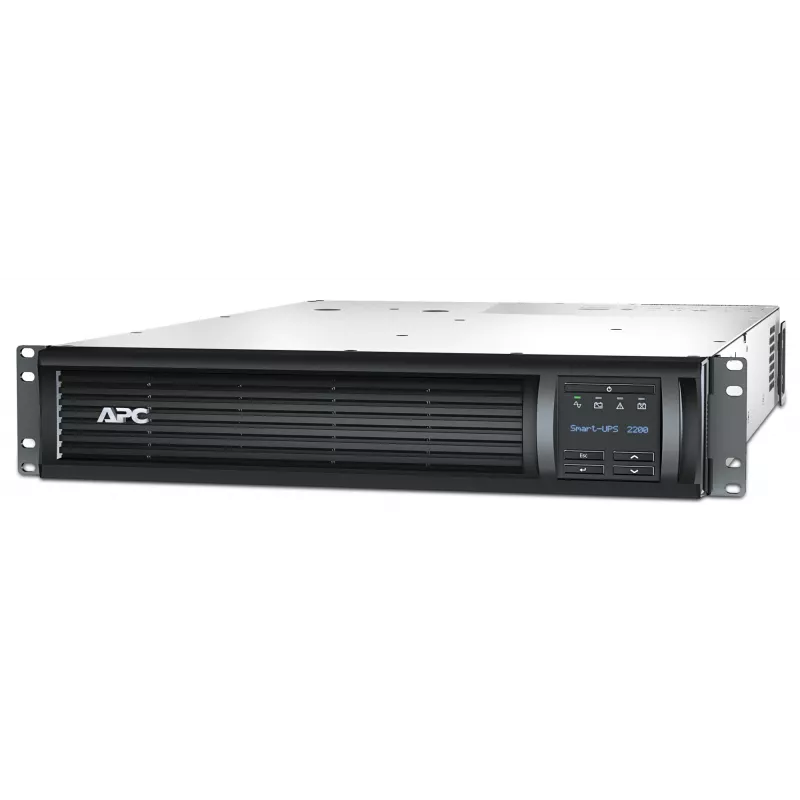 APC Smart-UPS, Line Interactive, 2200VA, Rackmount 2U, 230V, 8x IEC C13+2x IEC C19 lähdöt, verkkokortti, AVR, LCD