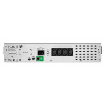 APC Smart-UPS C, Line Interactive, 1500VA, Rackmount 2U, 230V, 4x IEC C13 pistorasiaa, SmartConnect-portti, USB- ja sarjaviestintä, AVR, graafinen LCD