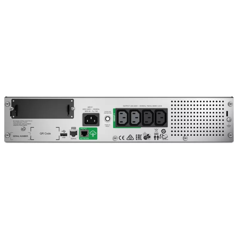 APC Smart-UPS SMT750RMI2UC - 4x C13, USB, rack-asennus 2U, SmartConnect, 750VA