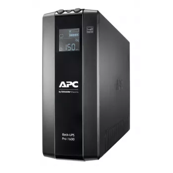 APC Back-UPS Pro, 1600VA/960W, Tower, 230V, 8x IEC C13 pistorasiaa, AVR, LCD, käyttäjän vaihdettava akku