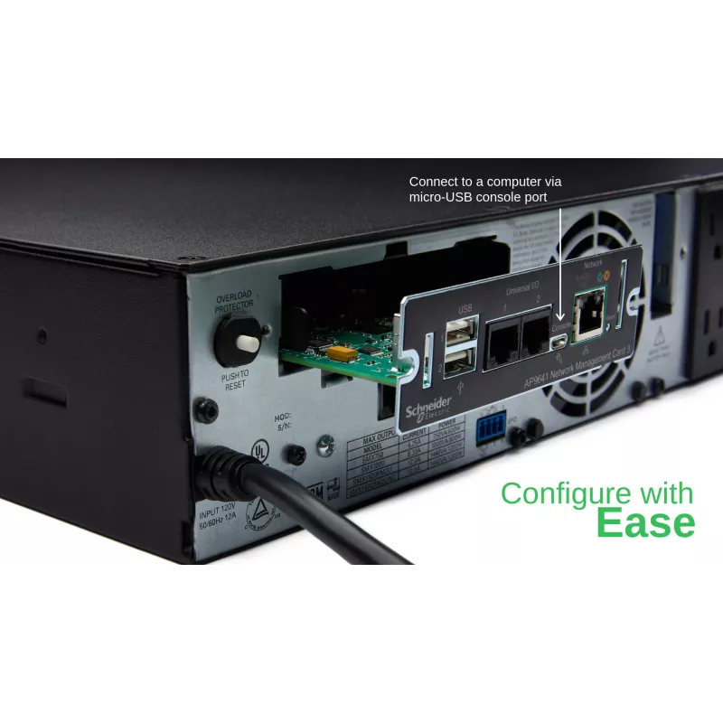 APC AP9641 Smart-UPS verkonhallintakortti (gen3) ympäristön seurannalla